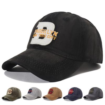 Новая Бейсболка в Корейском Стиле с Вышивкой Brooklyn Стирка Хлопок Snapback Кепка Регулируемая Винтажная Кепка Папы Для Женщин Мужчин Головной Убор