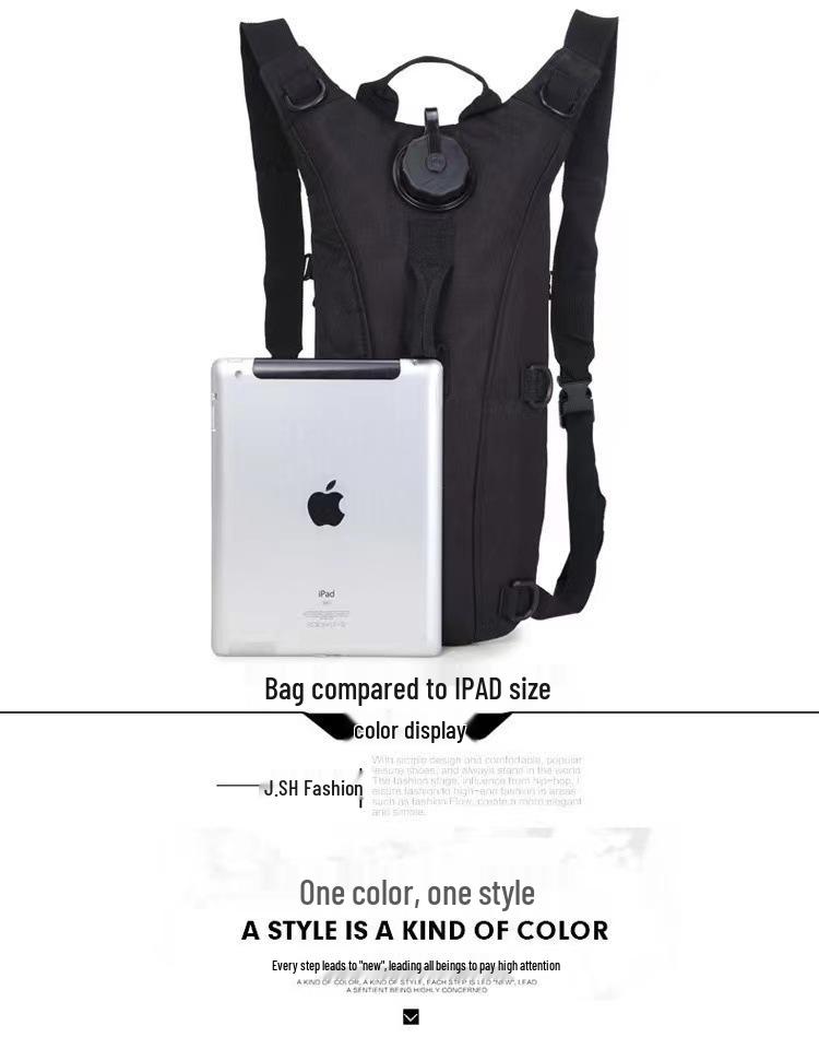 Long-Distance Hiking Hydration Backpack with 3L Bladder - Large Capacity & Multifunctional Tactical Pack