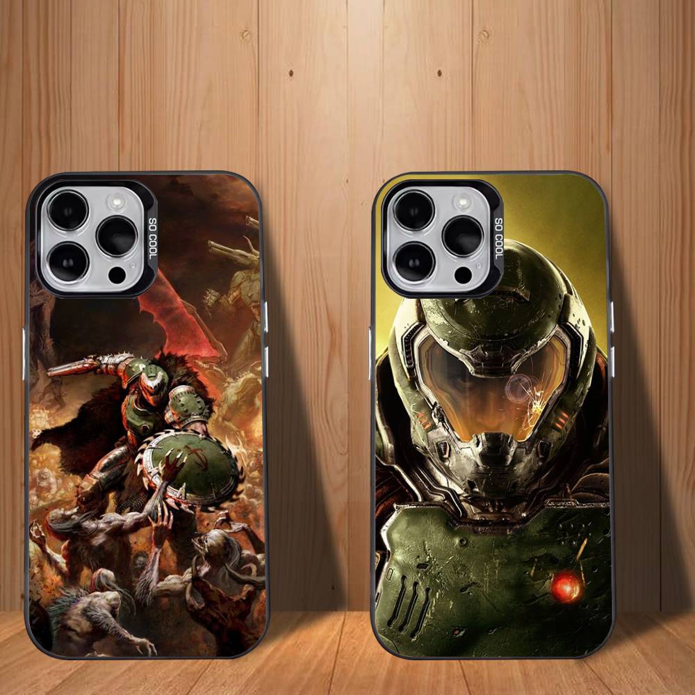 Чехол для телефона G-Game C-Doom-ES для iPhone 17,16,15,14,13,12,11,Mini,Pro,SE,MAX Белый Матовый Ударопрочный Чехол
