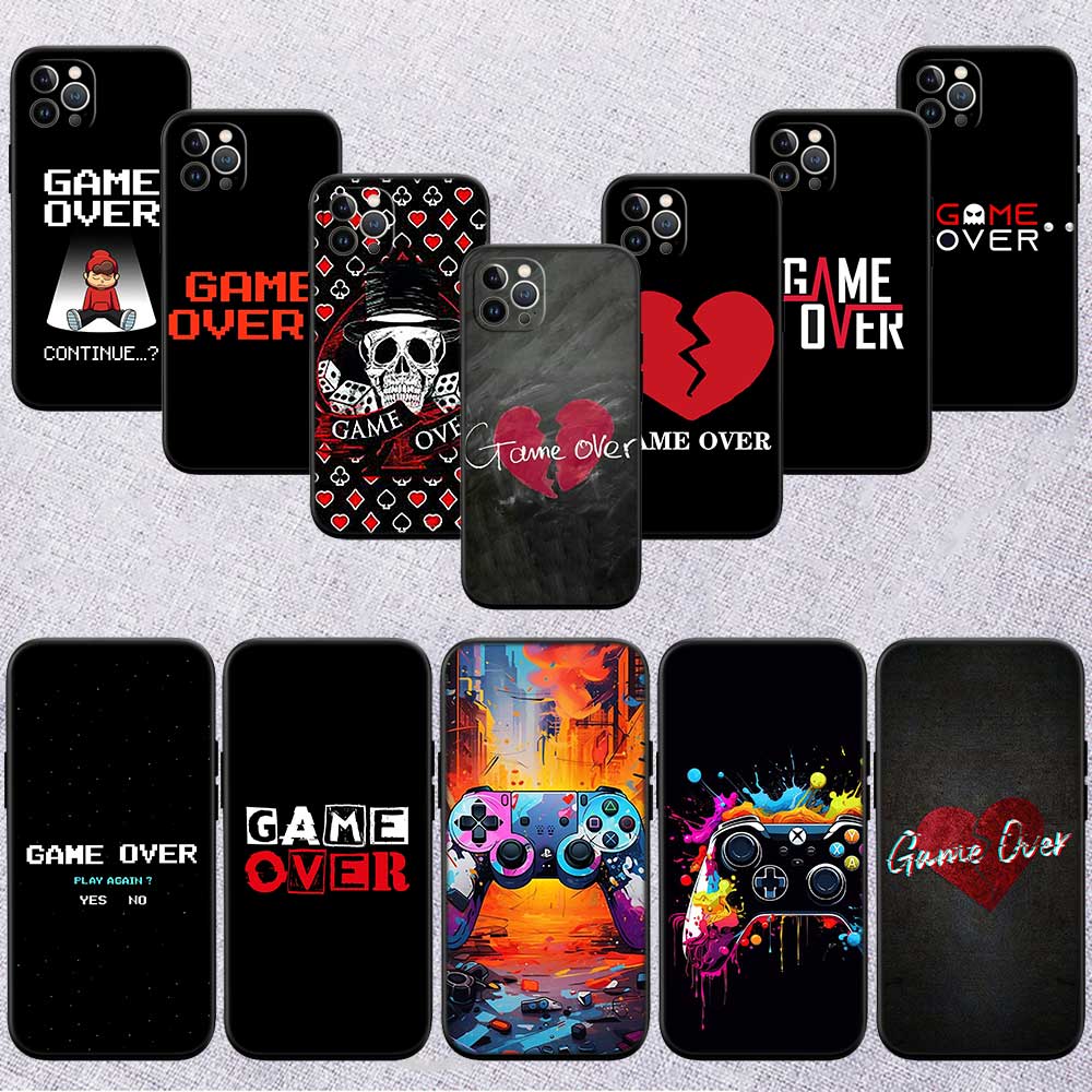 UP30 Game Over Phone Case for Samsung Galaxy A11 A12 A13 A15 A52S A53 A55 A56 A70 A71 A72 A73 F06 F16 F56 S10 Plus S10e