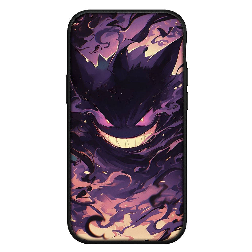 Для iPhone 16 15 Xiaomi Redmi Note 14 13 12 11 Pro Max X 8 9 16e Samsung Galaxy S25 S24 S23 Moto OPPO Huawei GO Gengar Pokemon Pikachu милый чехол для телефона
