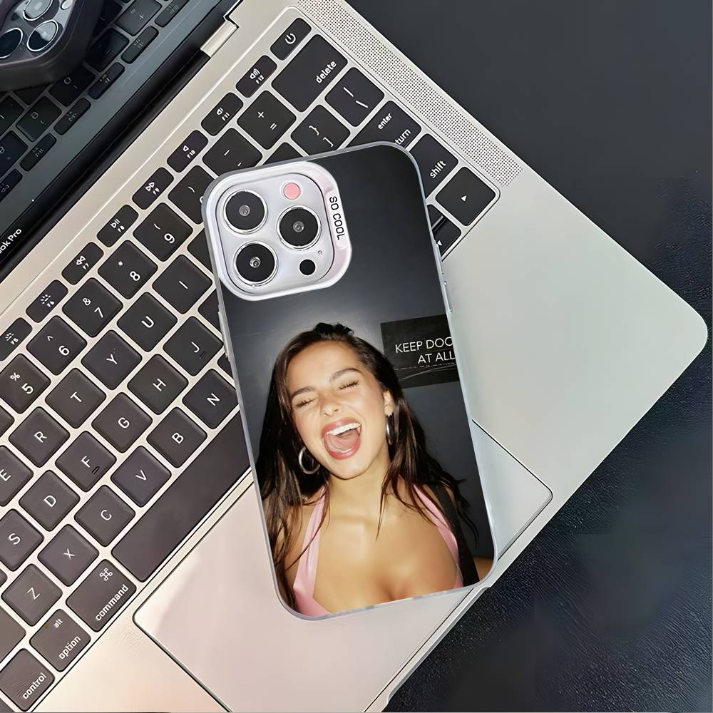 A-Addison R-Rae певица Для iPhone 17,16,15,14,13,12,11,Mini,Pro,E,SE4,XS,MAX Белый Ударопрочный Конфетный Матовый Чехол