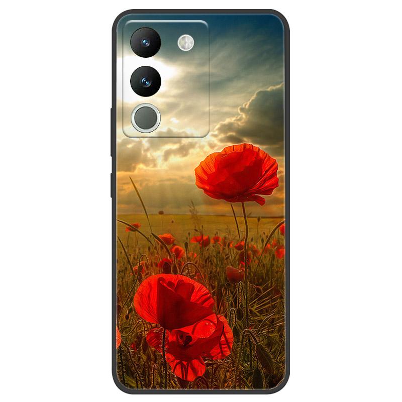 Чехол для VIVO V29E V2317 Защитный чехол для камеры Для телефона VIVO Y200 5G Мягкий силиконовый TPU Задняя крышка V2307 Ударопрочный Fundas
