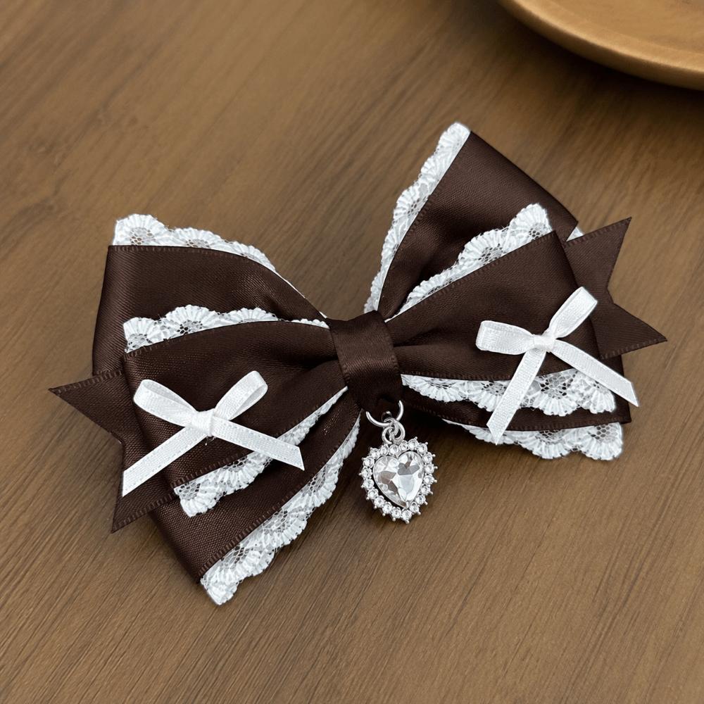 Sweet Lace Bow Hair Clip Lolita Women's Barrettes Cute Hairpin Headwear