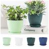 With Tray Flower Pot Resin Plant Container Creative Vase  Gardening