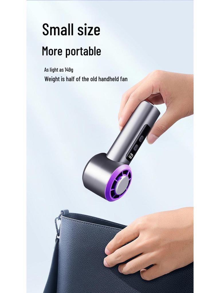 Handheld Mini Air Conditioner Fan 2025 - Long Battery Life, USB-Powered, Compact Cooling