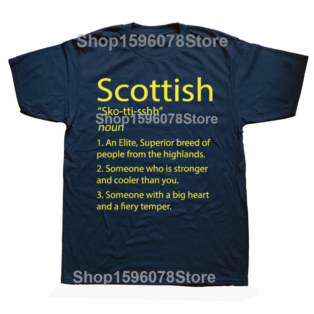 Scottish Definition Funny Scotland Gift Father Dad Papa TShirt Europe Cotton Male Tops Shirt Classic Newest T Shirt Summer
