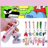 Alphabet Lore Kids Keyring Stickers Toys Pendant Figures Gift
