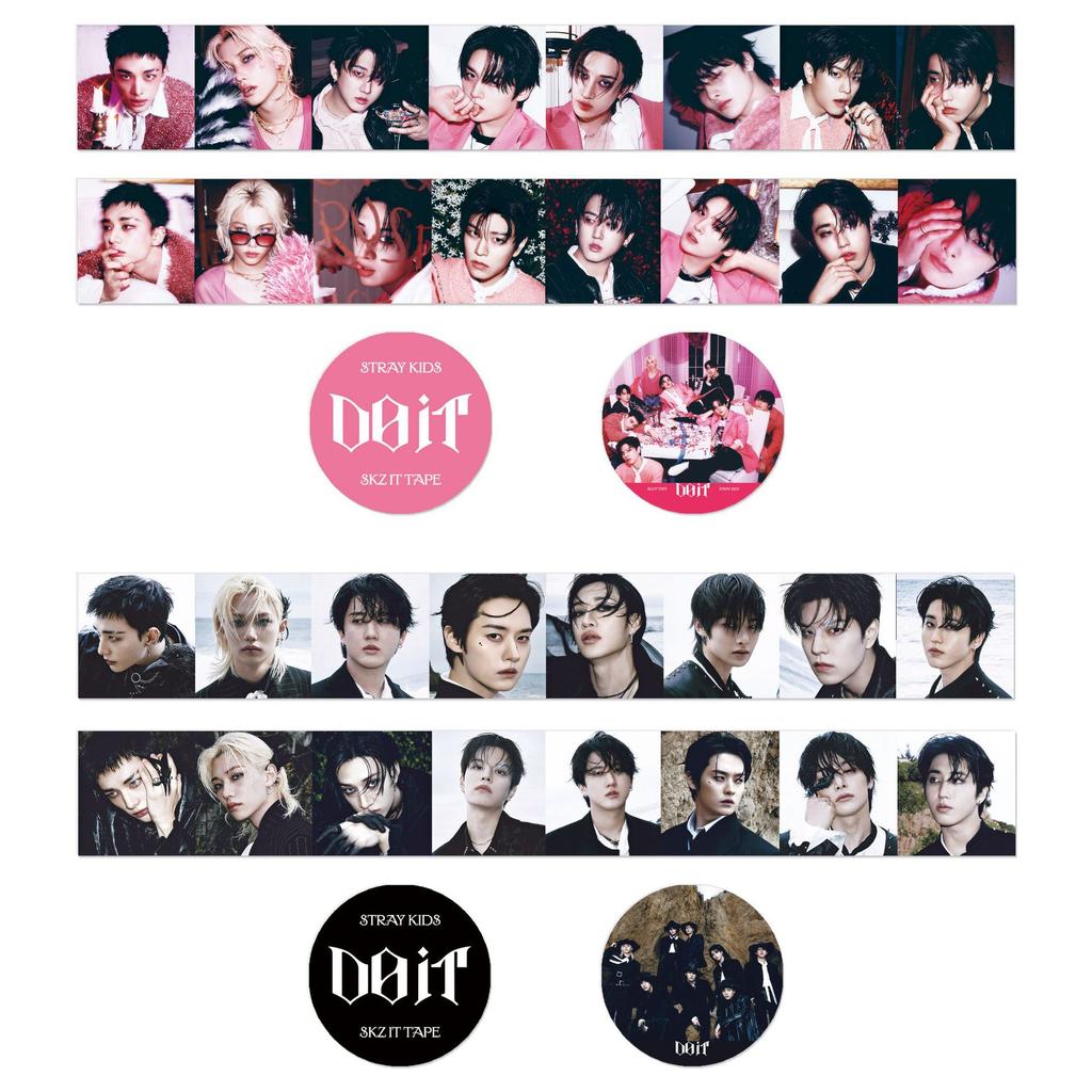 Skzoo Kpop Straykids Washi Tape Mini Album Do It Stickers Set Idol Peripheral Scrapbooking Journal Decorative Stickers