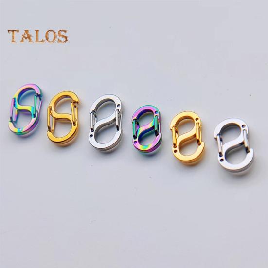 5 шт., двусторонняя пружинная пряжка S-типа, безопасная конструкция с двойным открытием, ожерелье, укорачиватель браслета, застежка для изготовления ювелирных изделий