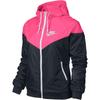 Спортивная куртка Windrunner женская Черно-белая с капюшоном Ветровка 545909-019