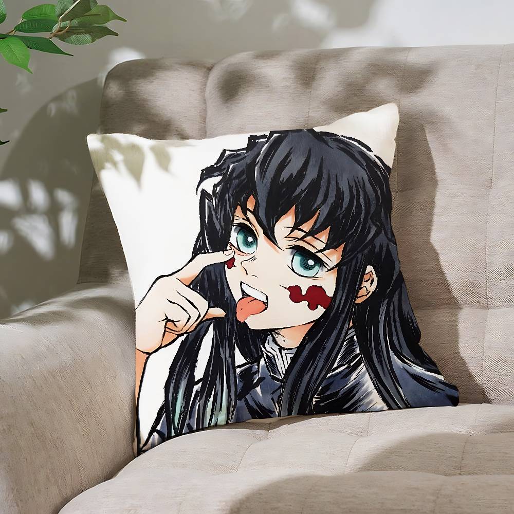 Cute T-Tokitos Muichiros-S Throw Pillow Covers Pattern Cushion Cover Suitable For Sofa Bedroom Car Pillow Cover