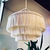 1Pc Bohemian Tapestry Lampshade Hand-woven Tassel, Home Chandelier Decoration Nordic Style
