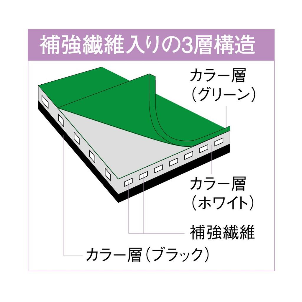 HOZAN Conductive Color Mat, Anti-Static, PVC, Green, Recommended for Floors, ESD Protection, 1 x 1m, F-728