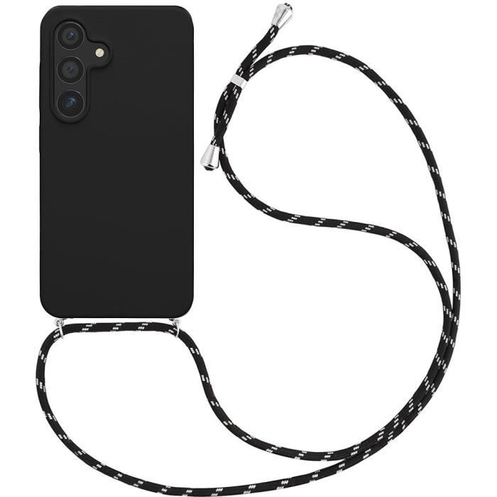 Coque - BOOLING - pour Samsung Galaxy S24 - Souple - Anti-Choc - Bandoulière Réglable