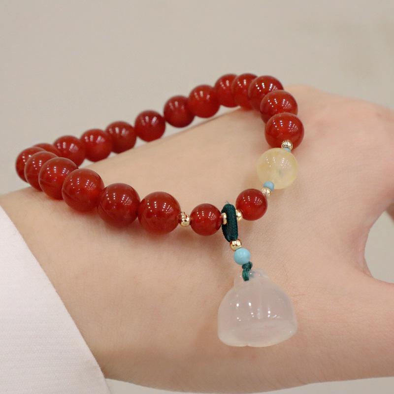 New Simple Agate Bracelet Fashion Women Daily Jewelry Lucky Gift