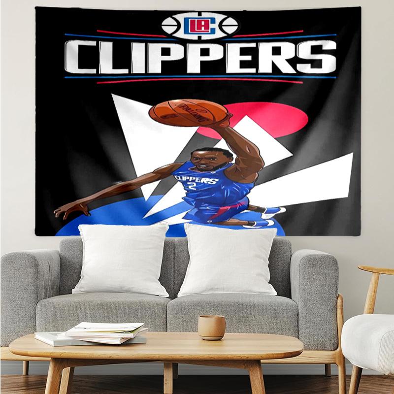 Los Angeles Clippers logo Tapestry for Bedroom Aesthetic Classroom Tapestries Wall Hanging for Living Room Dorm Office,Ideal Creative Gift