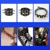 200PCS Cone Studs and Spikes 9.5x7mm Punk Spikes Studs Metal Spikes Rivet for Clothing Leather Jackets DIY Bracelet