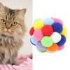 Игрушки для кошек с колокольчиками, мягкие интерактивные разноцветные шарики для кошек, для котят и домашних животных