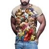 Горячая футболка с принтом в виде аниме-боевика Street Fighter, уличная мужская и женская модная футболка большого размера с круглым вырезом, детская футболка