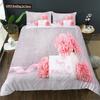 Mother's Day Duvet Cover Set Pink Rose Theme Thanksgiving Gift King Queen Size Polyester Comforter Cover For Mother Bedding Set