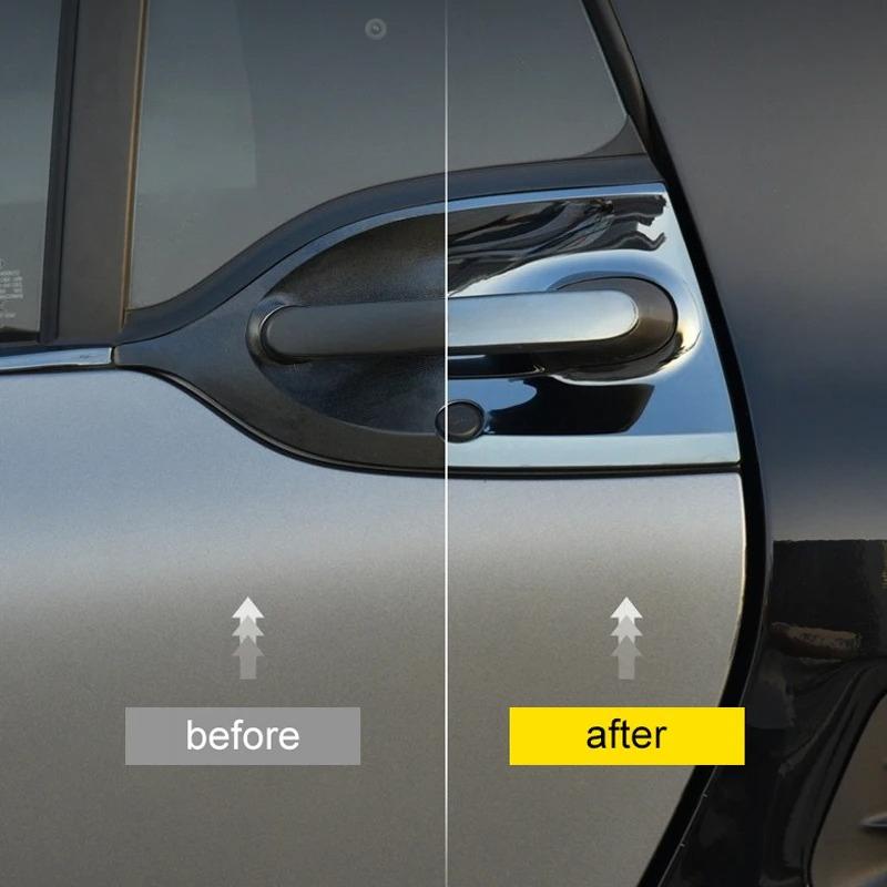 Anti-Scratch Door Bowl Guards Trim Stickers for Smart Fortwo 453 2018- Car Door Handle Protection Anti-Collision