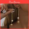 Trend 2023 New Asymmetrical Pearl Earrings Gold Plated Design