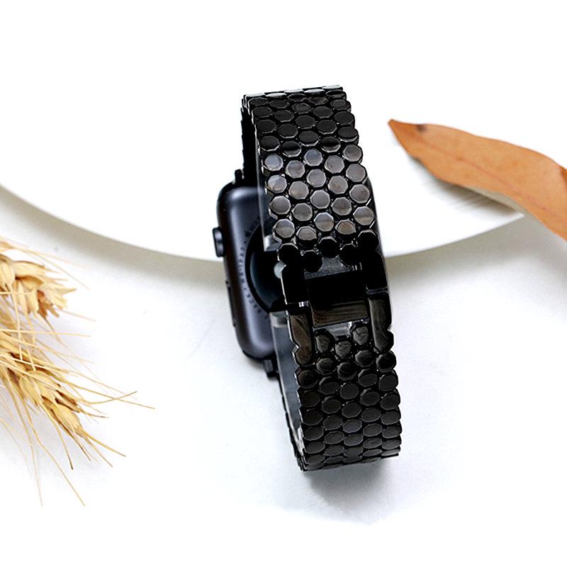 Ремешок из нержавеющей стали для Apple Watch band 45мм 44мм 40мм 49мм 38мм 42мм Звеньевой браслет correa iWatch Series 9 8 7 6 5 4 SE Ultra