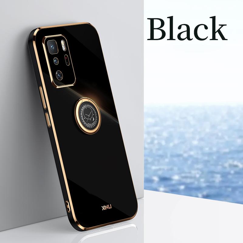 Чехол-держатель с квадратным кольцом для телефона Xiaomi Mi Poco X3 Gt M3 pro 5g Nfc Poko X3gt, роскошный мягкий силиконовый чехол-подставка для задней панели