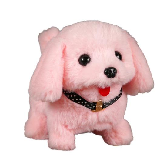 Детская электрическая плюшевая игрушка-собака, ходящая, лающая, виляющая хвостом, интерактивная игрушка-щенок, плюшевая игрушка, образовательная игрушка-симулятор животного для малышей, мальчиков и девочек