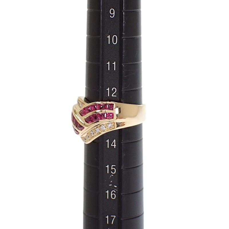 no brand  #13(JP Size) ring K18 yellow gold Women