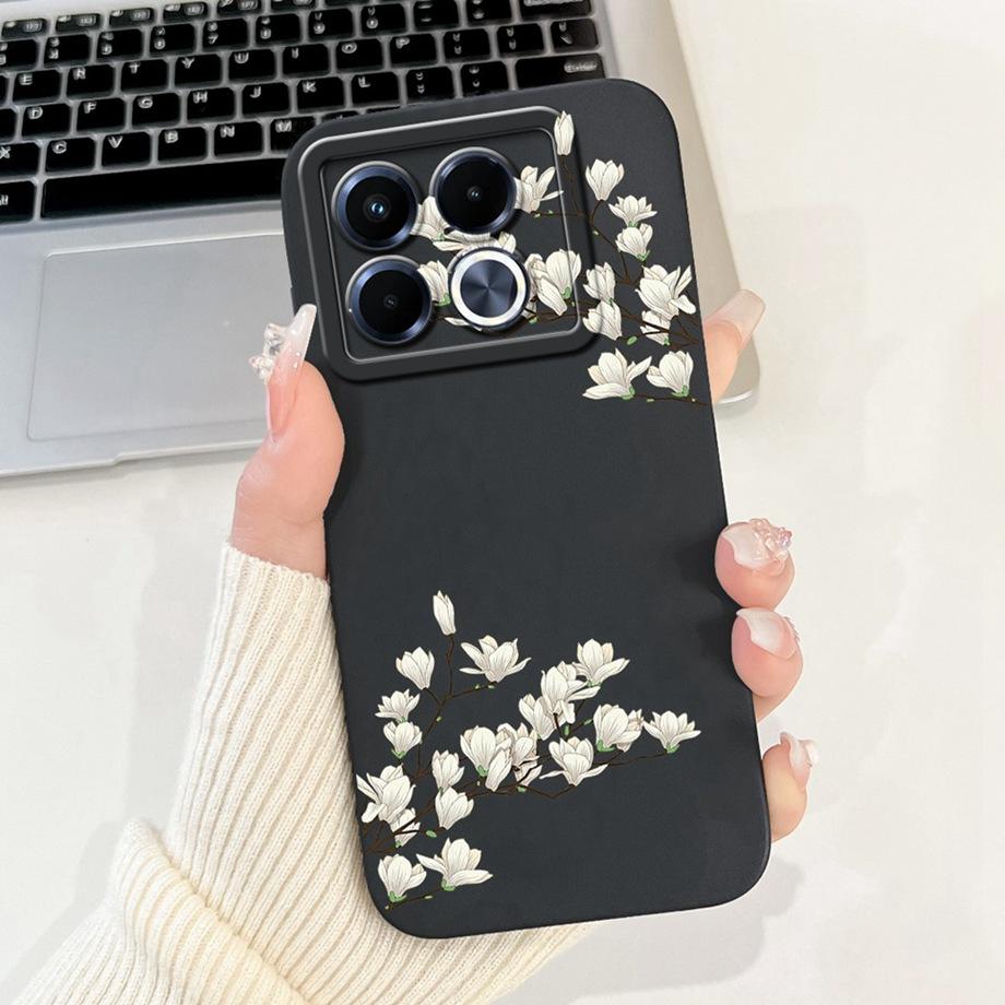 For Infinix Note 40 5G X6852 Phone Case Silicone Soft Back Cover For Infinix Note40 X6851 Bumper Dragon Cat Flower Butterfly Bag