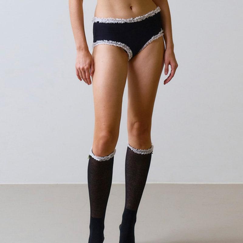 VINAJ Детские кружевные носки Teeny Rose (черный)