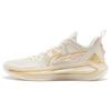 Баскетбольные кроссовки LiNing Blade 3 V2 Jade Gold унисекс белые желтые ABAT073-6