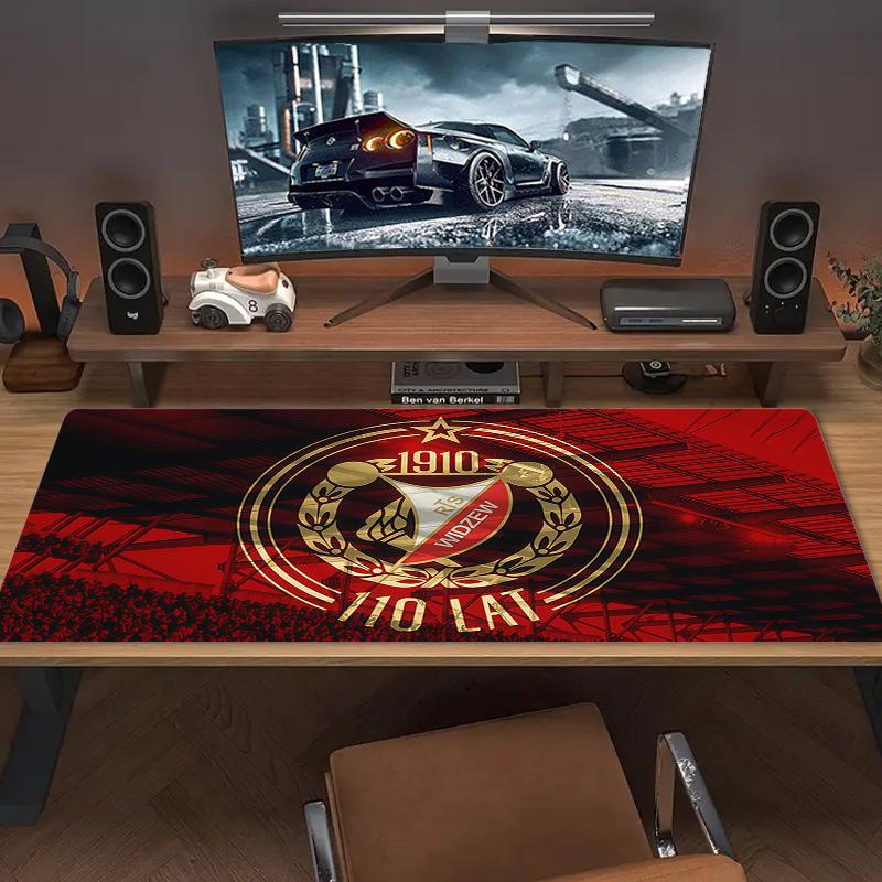Widzew Print Cushion Non-slip Laptop Tablet Big Mousepad XXL Mat Mini PC Playmat With Lock edge