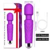 20-скоростной Дильдо AV Вибратор Magic Wand для Женщин Стимулятор Клитора USB-перезаряжаемый Сексуальный Массажер Товары Секс-игрушки для Взрослых 18