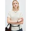 Casual and Lazy Style: 26 Year Spring/Summer One Piece Western Style Texture Fashion Versatile Mulberry Silk T-shirt for Women