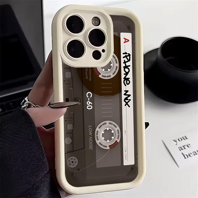 Силиконовый чехол для телефона с рисунком 'Счастливая лента' для iPhone 16 15 14 13 12 11 Pro Max X XS XR 7 8 Plus 16E SE, противоударная задняя крышка