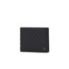 Daks Black Cowhide Wallet With Embossed Pattern Dbwa3e374bk