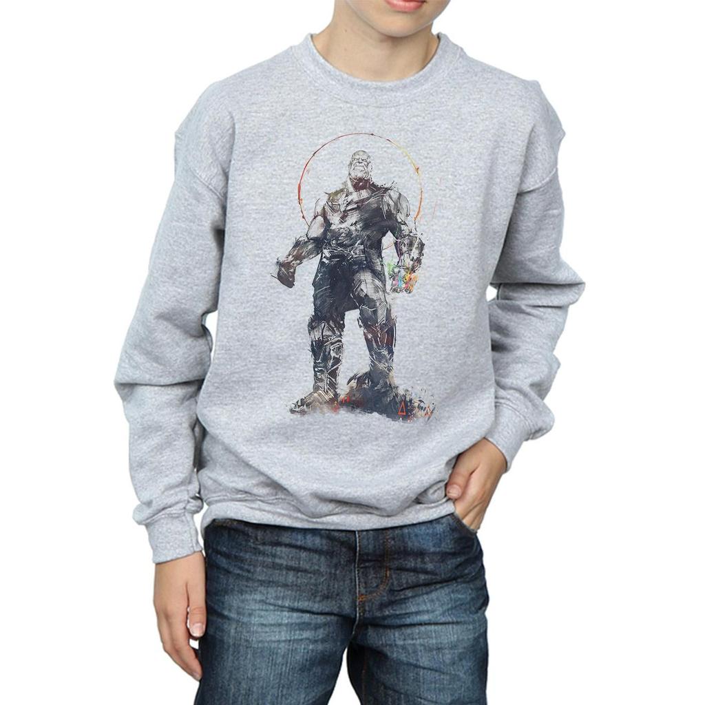 Marvel Boys Avengers Infinity War Thanos Sketch Sweatshirt