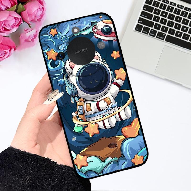 Чехол для Honor X9c Smart 5G Мягкий Силикон ТПУ Чехол для Телефона Для Huawei Honor X60 Защитный Fundas Бампер Мультяшный Цветной Раскрашенный