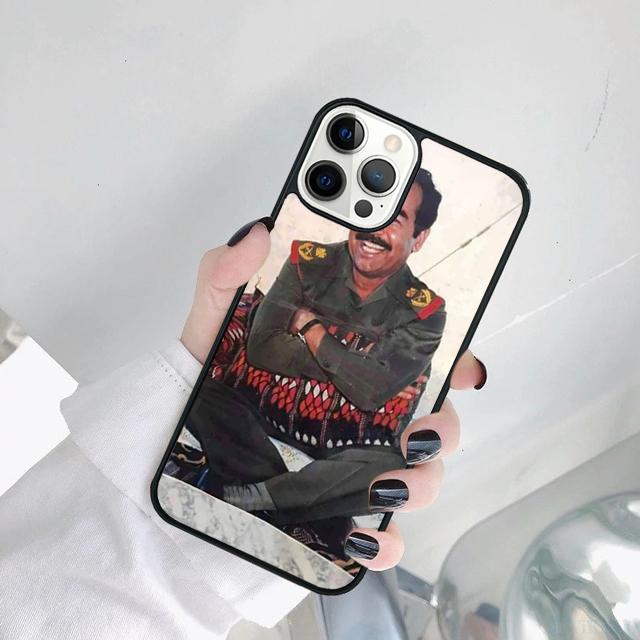 Saddam Hussein Iraq Arabic Phone Case Cover For iPhone 17 Air 15 16 14 11 12 13 Pro MAX Plus