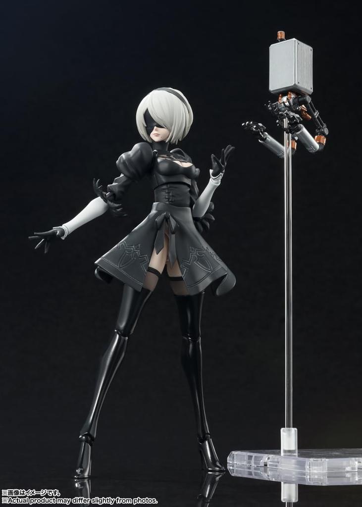 TAMASHII NATIONS 2B 150 мм окрашенная подвижная фигурка SHFiguarts "NieRAutomata Ver1.1a" (NieRAutomata Вер1.1a) приблизительно. ПВХ и АБС