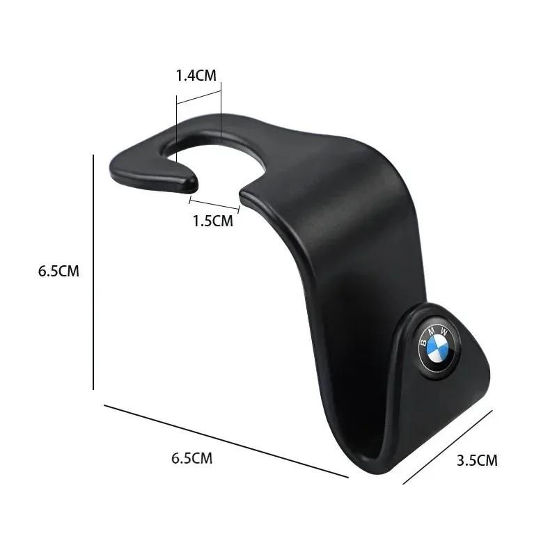 2026 Hot 2Pcs Portable Car Seat Back Hooks Accessories For BMW Performance F25 F26 F15 F16 E90 E91 E92 E60 E84 G22 G32 F13 F36 G30 G20