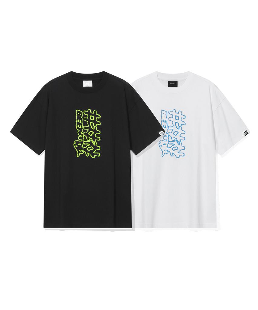 Футболка BEENTRILL с тройным хэштегом (белый)