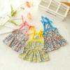 Cotton Cat Suspender Floral Skirt Cute Pet Princess Dresses Pet Supplies Dog Vest Puppy