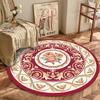 European Round Living Room Red Carpet 200x200 Decoration Home Balcony Hanging Chair Mat for Floor Rugs for Bedroom Kids Room
