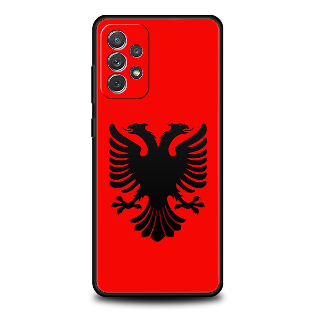 Чехол для телефона Samsung Galaxy A15 A13 A51 A71 A41 A31 A21S A03S A05 A12 A32 A52 A23 A25 A33 A53 A73 5G Обложка Флаг Албании