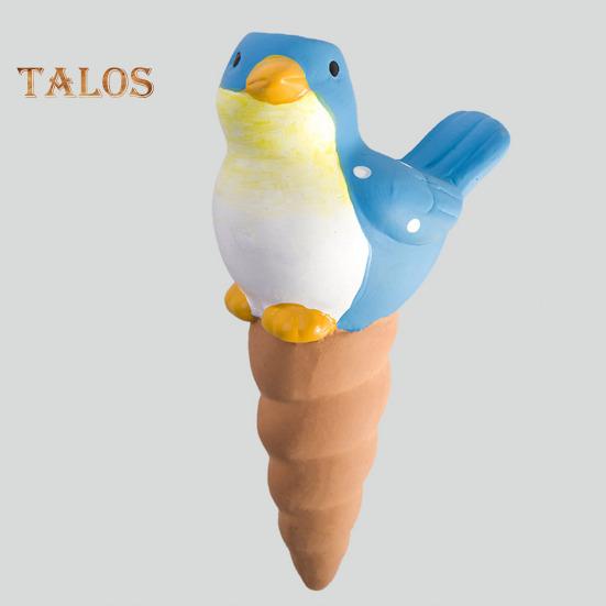 4 шт. самополивающихся шипа в форме птицы, терракотовые глиняные шары для полива растений, вставка для горшка, автоматический поливщик для сада, балкона