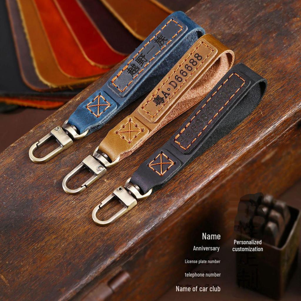 Genuine Leather Key Cover for Hongqi H5, H7, HS5, HS7 - Premium Car Remote Shell and Buckle